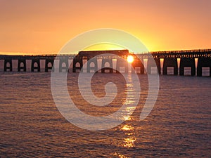 Train crossing Tay Rail bridge