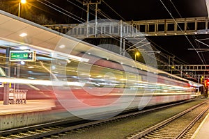 A train departed from Feldkirch station