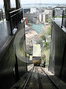 Train elevator in Salvador da Bahia. Brazil