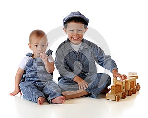 Train Engineer Brothers photo