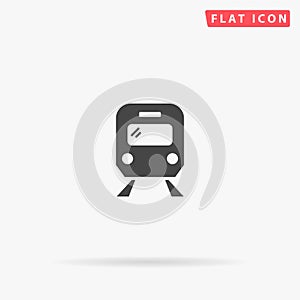 Train flat vector icon