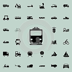 train front view icon. transport icons universal set for web and mobile