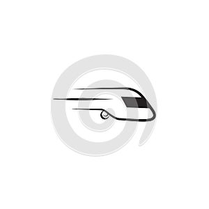 Train icon logo design vector template
