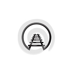 Train icon logo design vector template