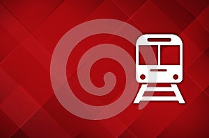 Train icon modern layout design abstract red background illustration