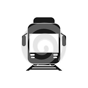 Train icon. train vector on white background . Transport vetor symbol