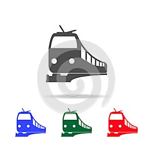 Train icons. Elements of transport element in multi colored icons. Premium quality graphic design icon. Simple icon for websites photo