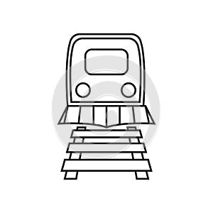 Train illustration logo icon