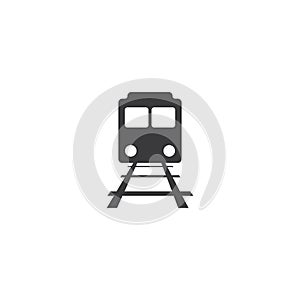 Train illustration logo vector