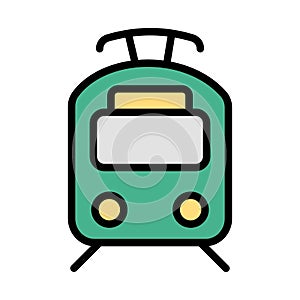 Train Isolated Vector icon which can easily modify or edit photo