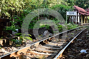 Train Journey Along River Kwai, Kanchanaburi, Thailand