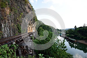 Train Journey Along River Kwai, Kanchanaburi, Thailand