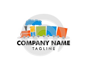 Train Kids Logo Design Template