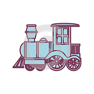 Train kids toy isolated icon