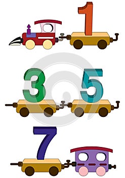 Train letters and numbers