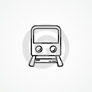 train line icon. train icon