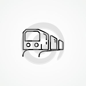 train line icon. train icon