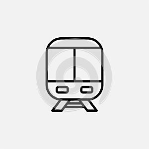 Train, locomotive line icon design concept