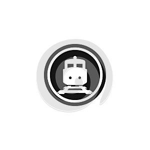 Train logo concept icon illustration