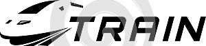 train logo design vector