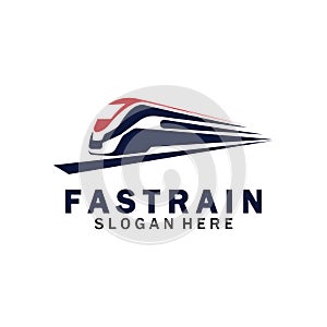 Train logo vector illustration design.fast train logo.High speed train illustration logo-vector illustration