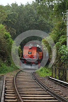 Train with M6 Class Engine going from Colombo to Badulla Sri Lanka