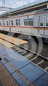 train at Manggarai station photo