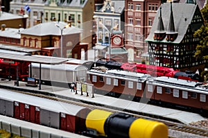 Train model diorama photo