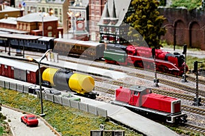 Train model diorama