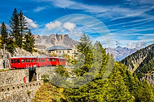 Train In Montenvers Mer de Glace-Chamonix,France