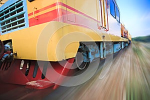 Train motion blur