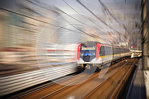 Train motion blur