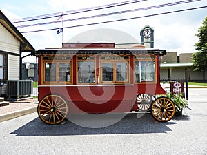 Vintage Food Cart at Strasburg Railroad Station PA