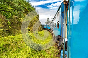 Train in Nuwara Eliya, Sri Lanka