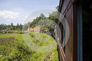 Train from Nuwara Eliya to Kandy