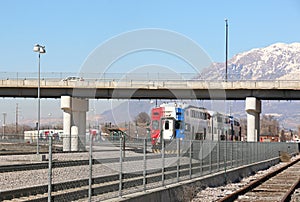 Train in Ogden Station, Utah