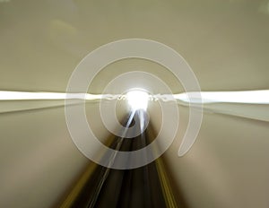 Train over tunnel