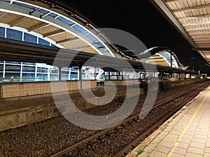 Train platforms at Mechelen trainstation