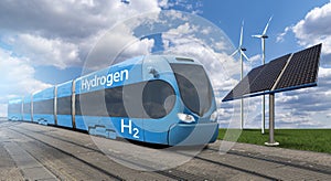 Train powered by hydrogen