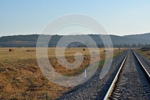 Train rail background