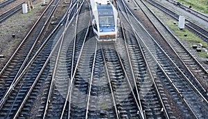 Train on the rail routes