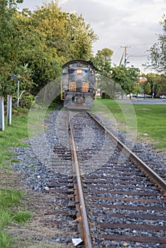 A train in the railway