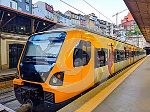 Train railway station Porto Portugal photo