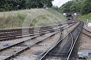 Train on Railway Tracks