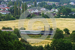 Train ridden landscape