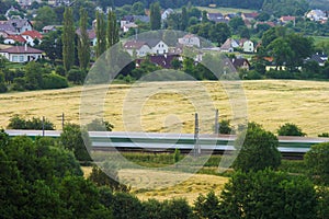 Train ridden landscape