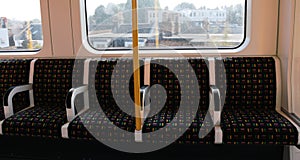 Train seats in London