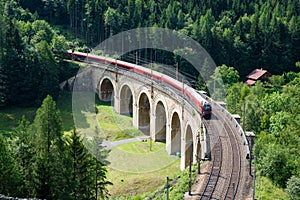 Train on the Semmering railway