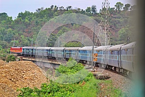 Train Ã¢â¬â sharp trun of Indian railway train