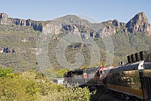 Train in the Sierra Madre Occidental photo